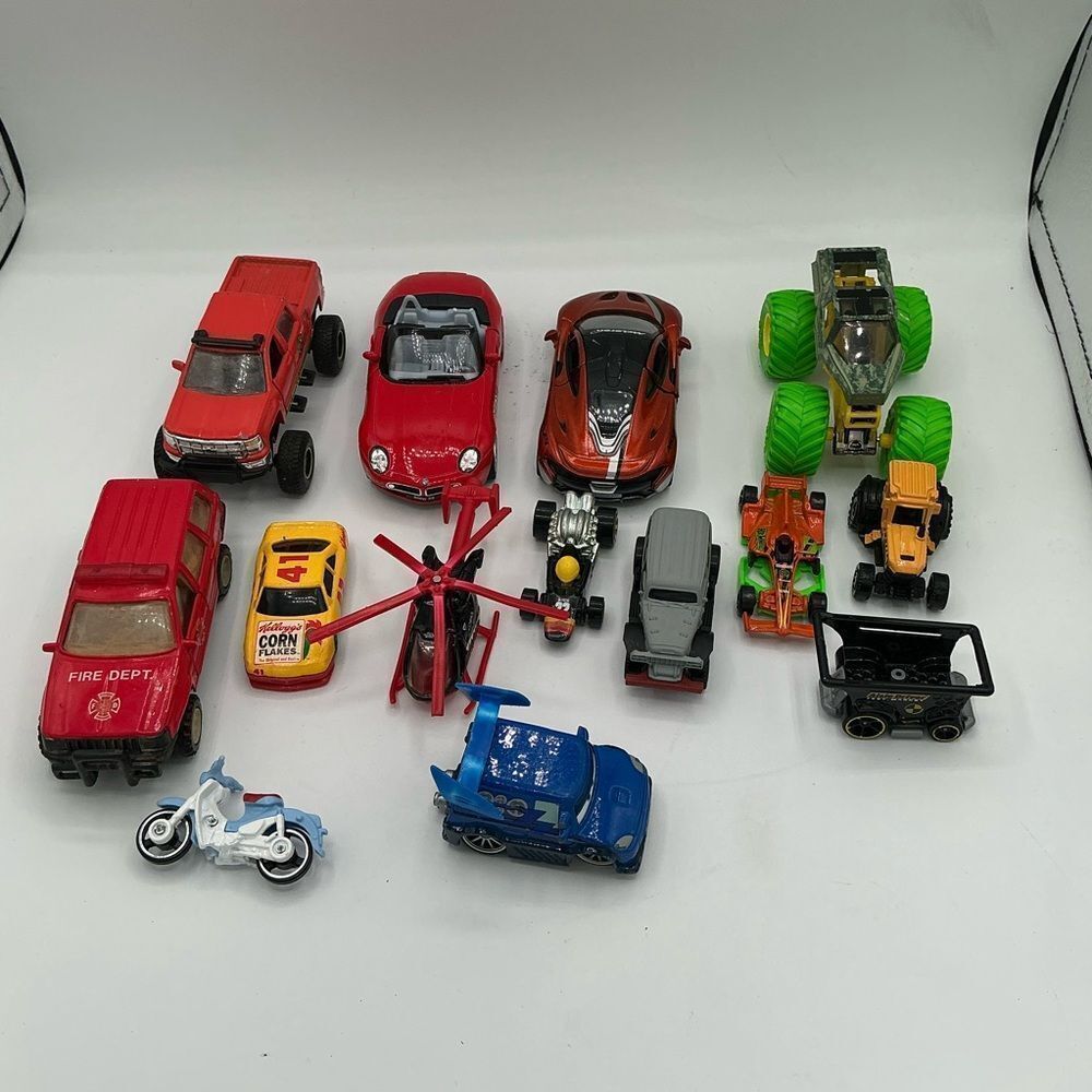 Assorted Toy Vehicles for Kids set of 14